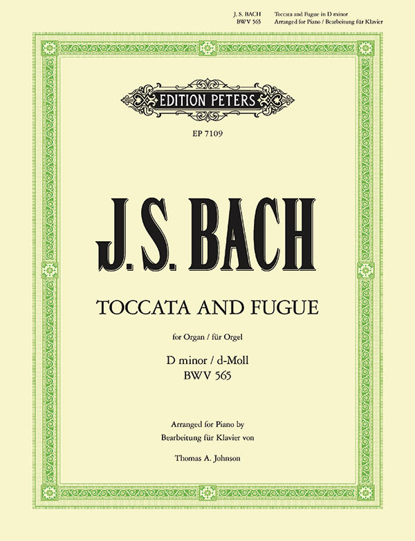 Bach: Toccata and Fugue in D Minor, BWV 565 (arr. for piano)