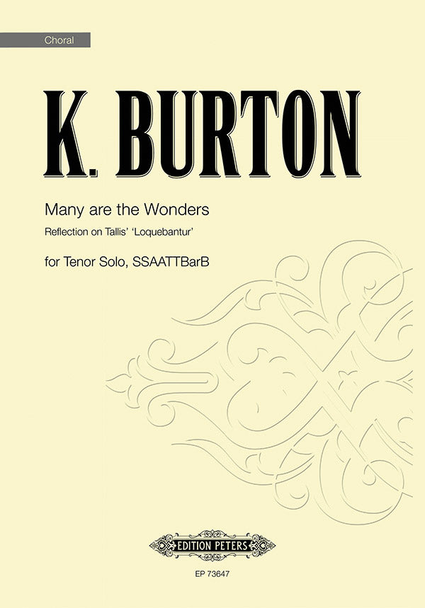Burton: Many Are the Wonders