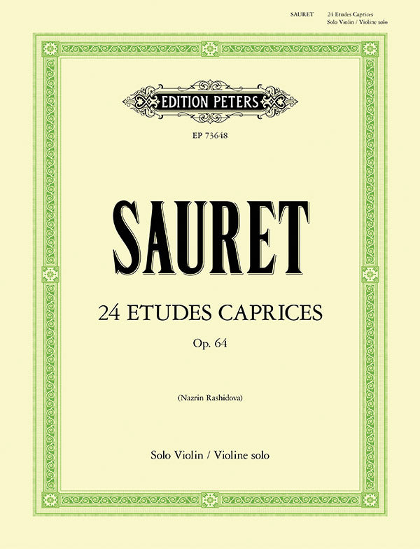 Sauret: 24 Études Caprices, Op. 64