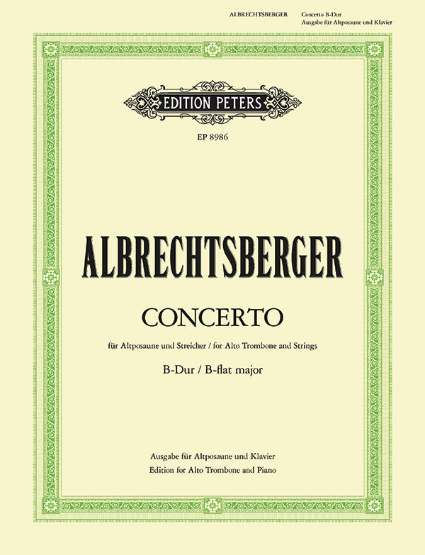 Albrechtsberger: Alto Trombone Concerto in B-flat Major