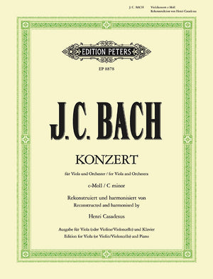 J. C. Bach: Viola Concerto in C Minor