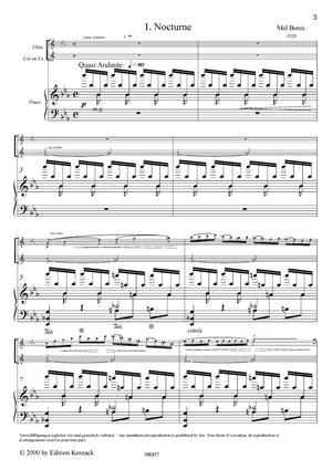 Bonis: Scènes de la forêt (Version for Flute, Horn & Piano)