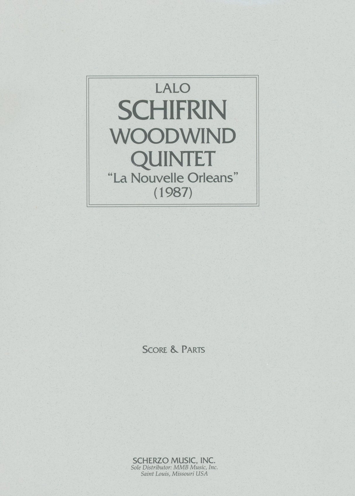 Schifrin: La Nouvelle-Orléans