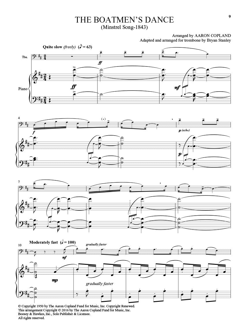 Copland: Old American Songs (arr. for trombone & piano)