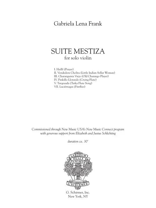 Frank: Suite Mestiza