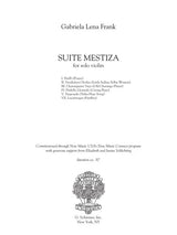 Frank: Suite Mestiza