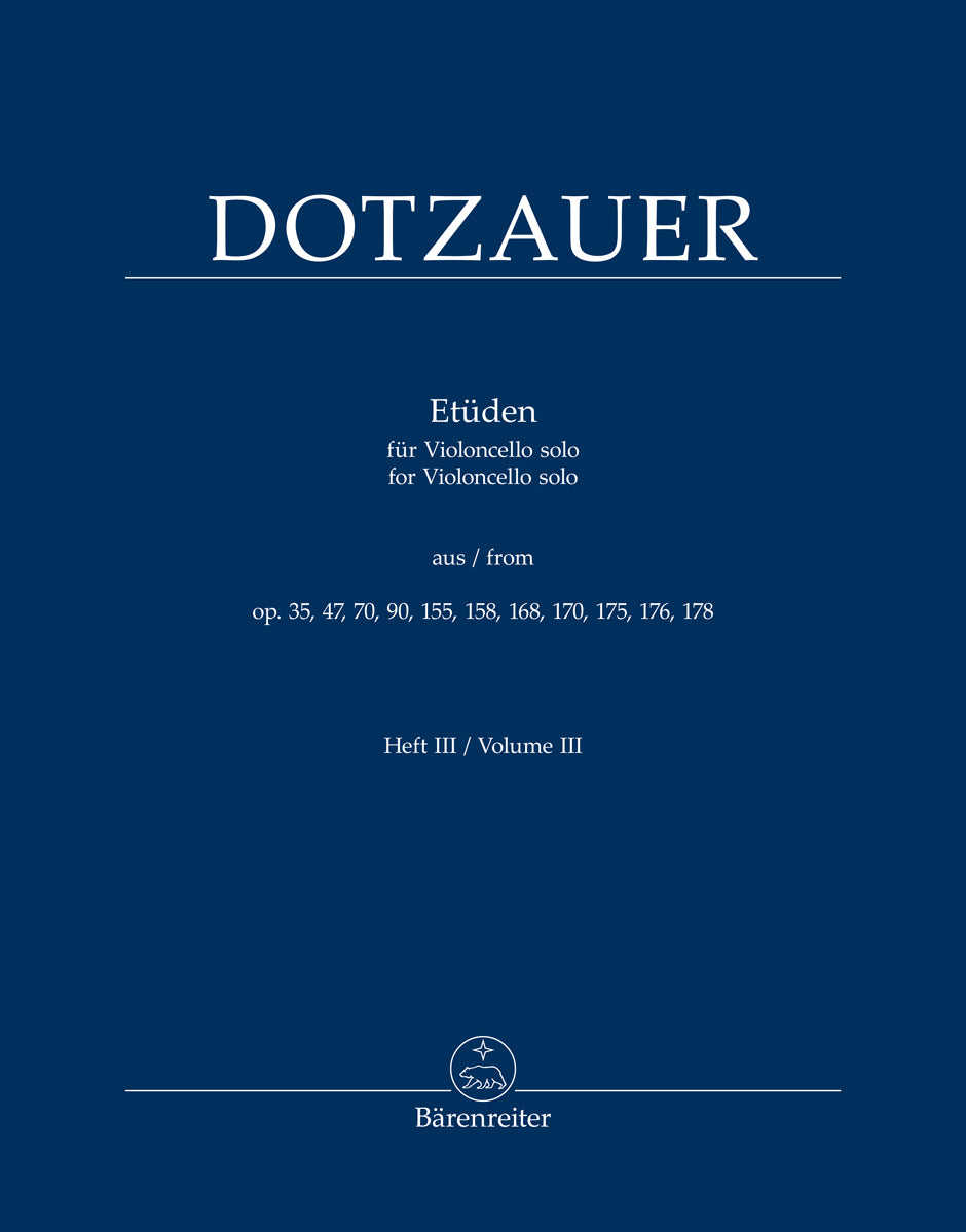 Dotzauer: Cello Etudes - Volume 3