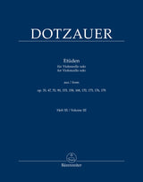Dotzauer: Cello Etudes - Volume 3