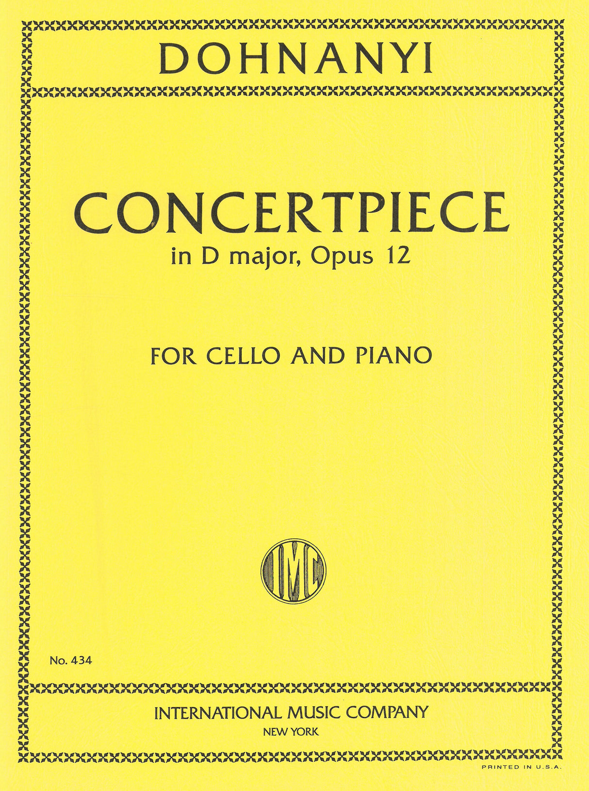 Dohnányi: Concert Piece in D Major, Op. 12