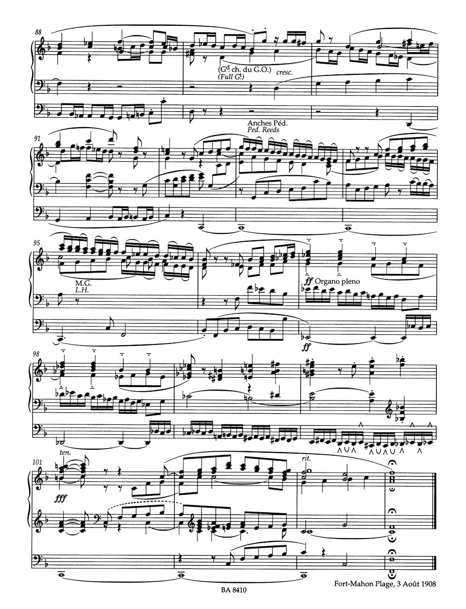 Guilmant: Arrangements based on German Protestant hymns, sacred character pieces, Works in the Style of Bach and Handel