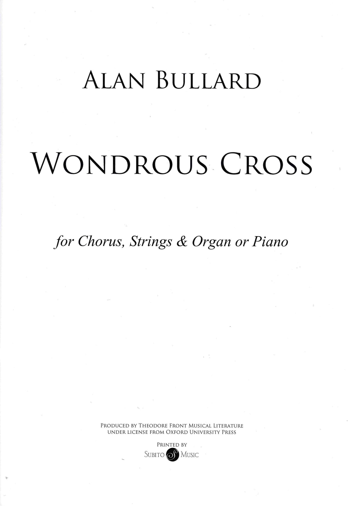 Bullard: Wondrous Cross