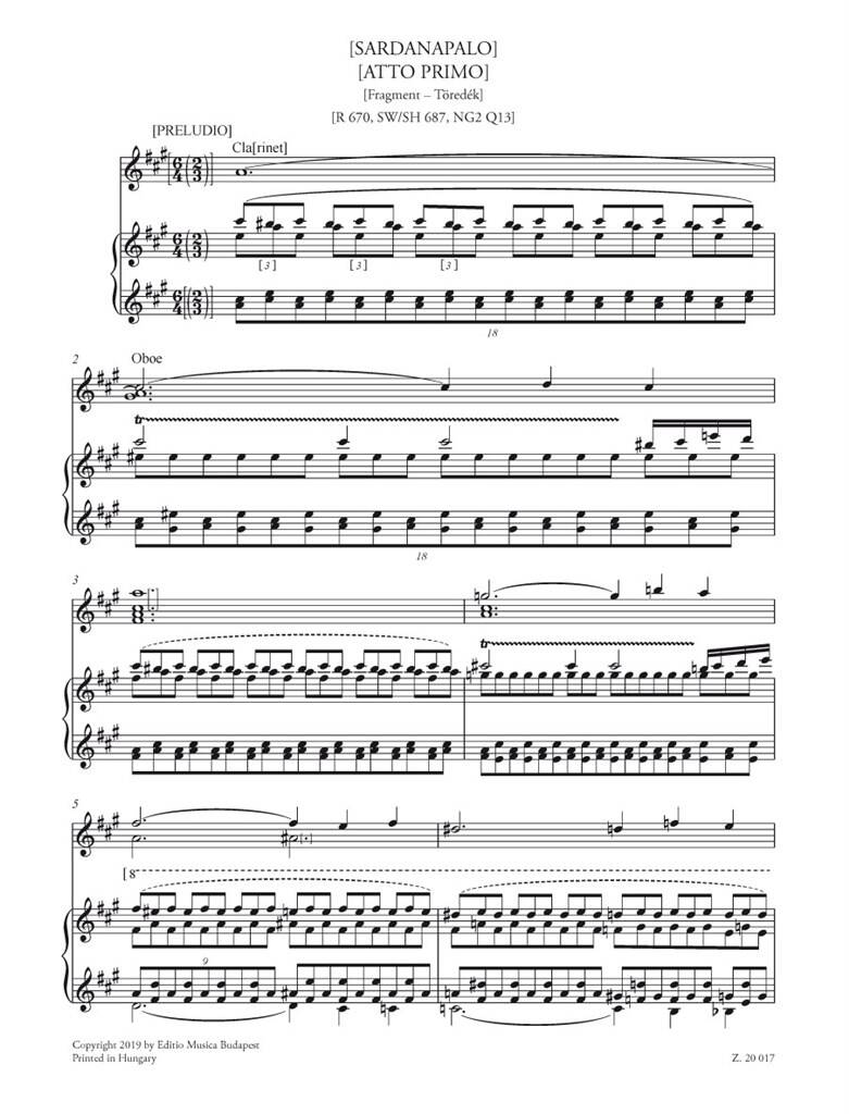 Liszt: Sardanapalo, Act 1 (Fragment)