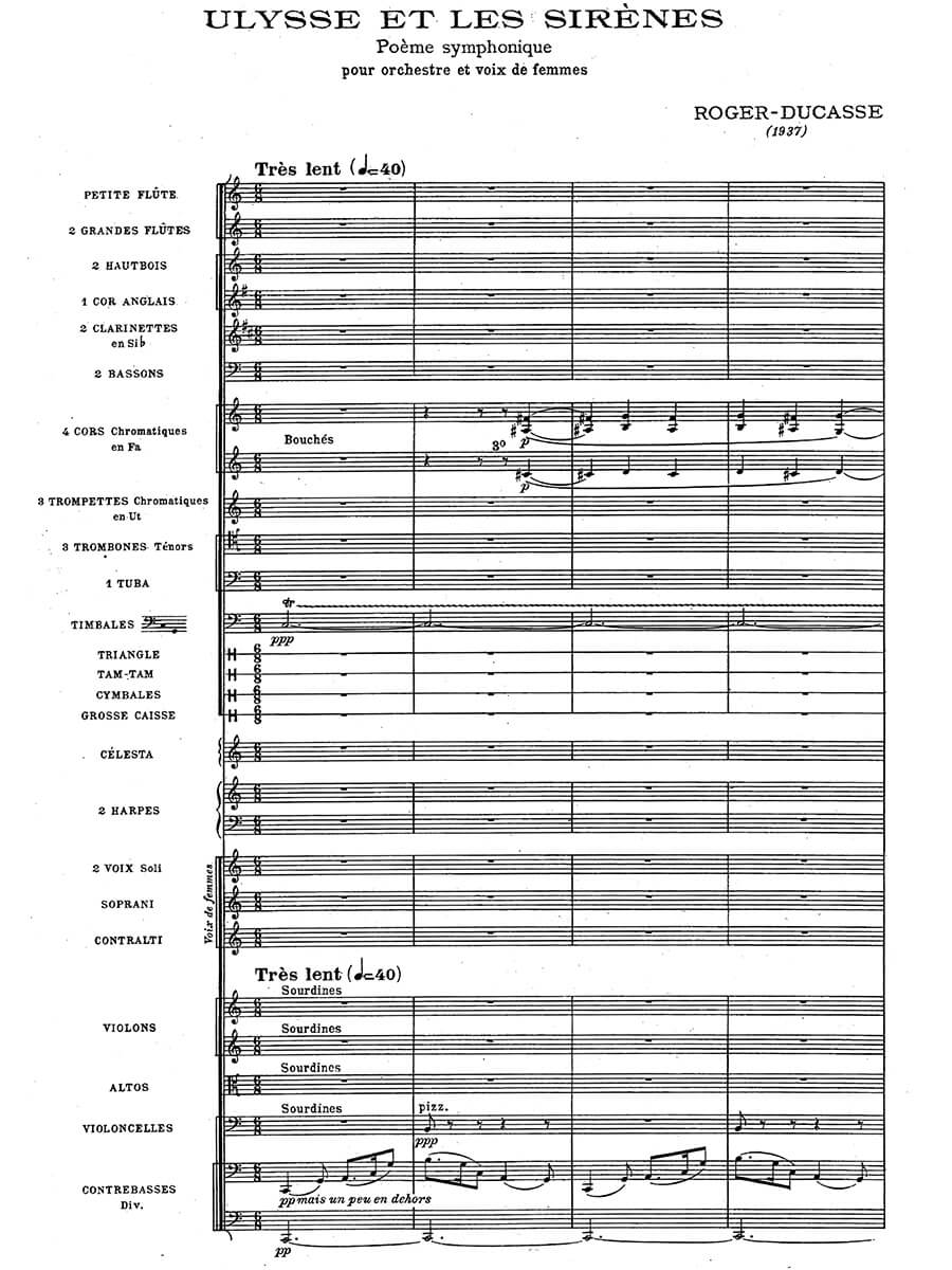 Roger-Ducasse: Ulysse et les sirènes