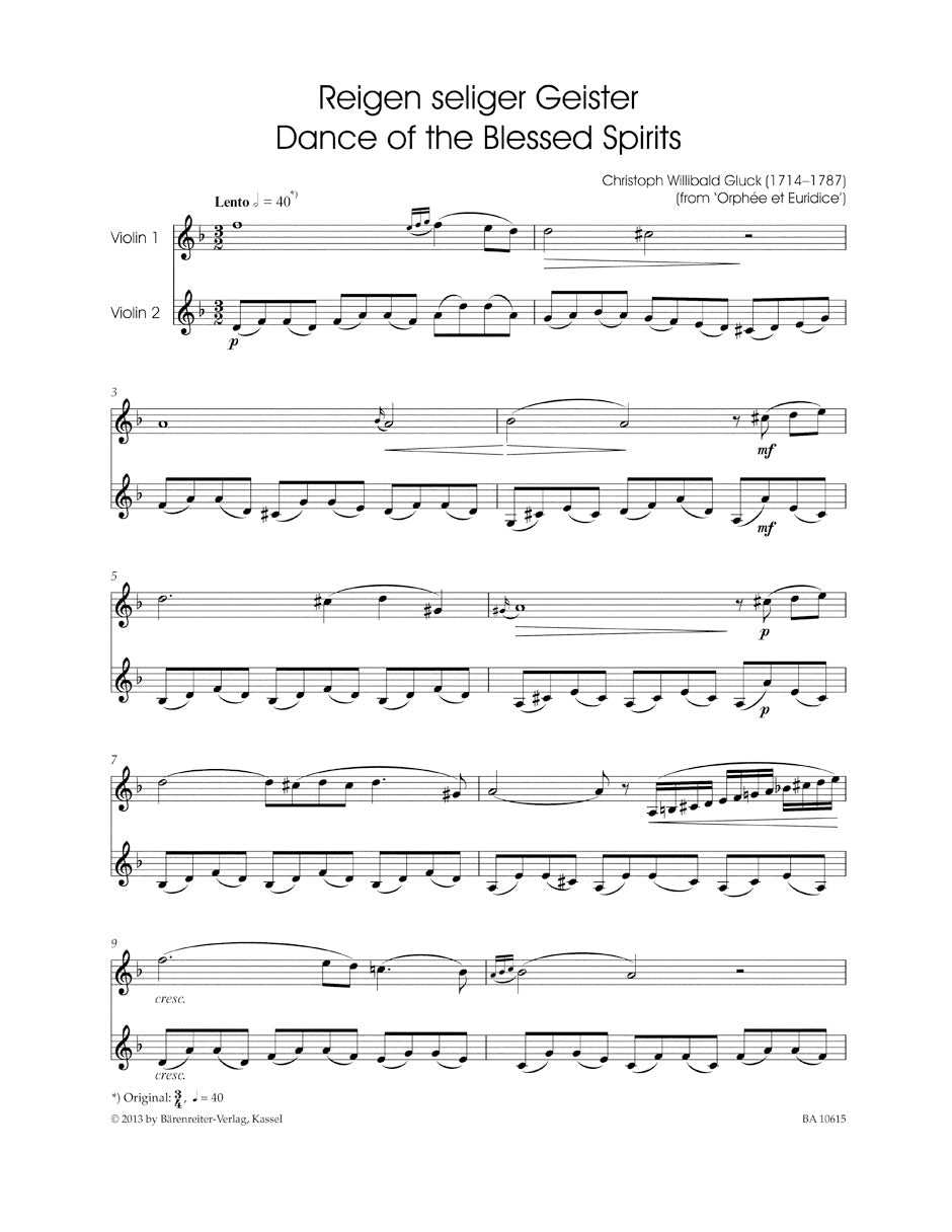 Beautiful Adagios for 2 Violins