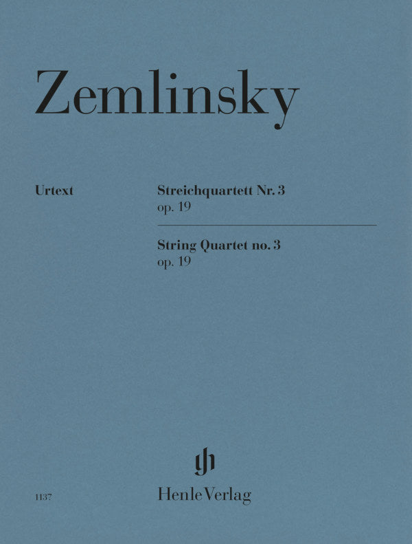 Zemlinsky: String Quartet No. 3, Op. 19