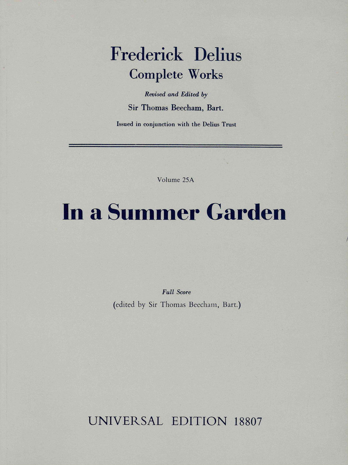 Delius: In a Summer Garden