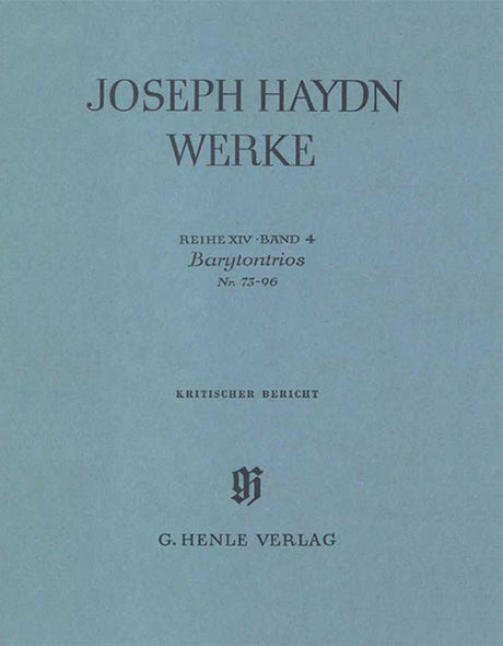 Haydn: Barytone Trios, Nos. 73-96
