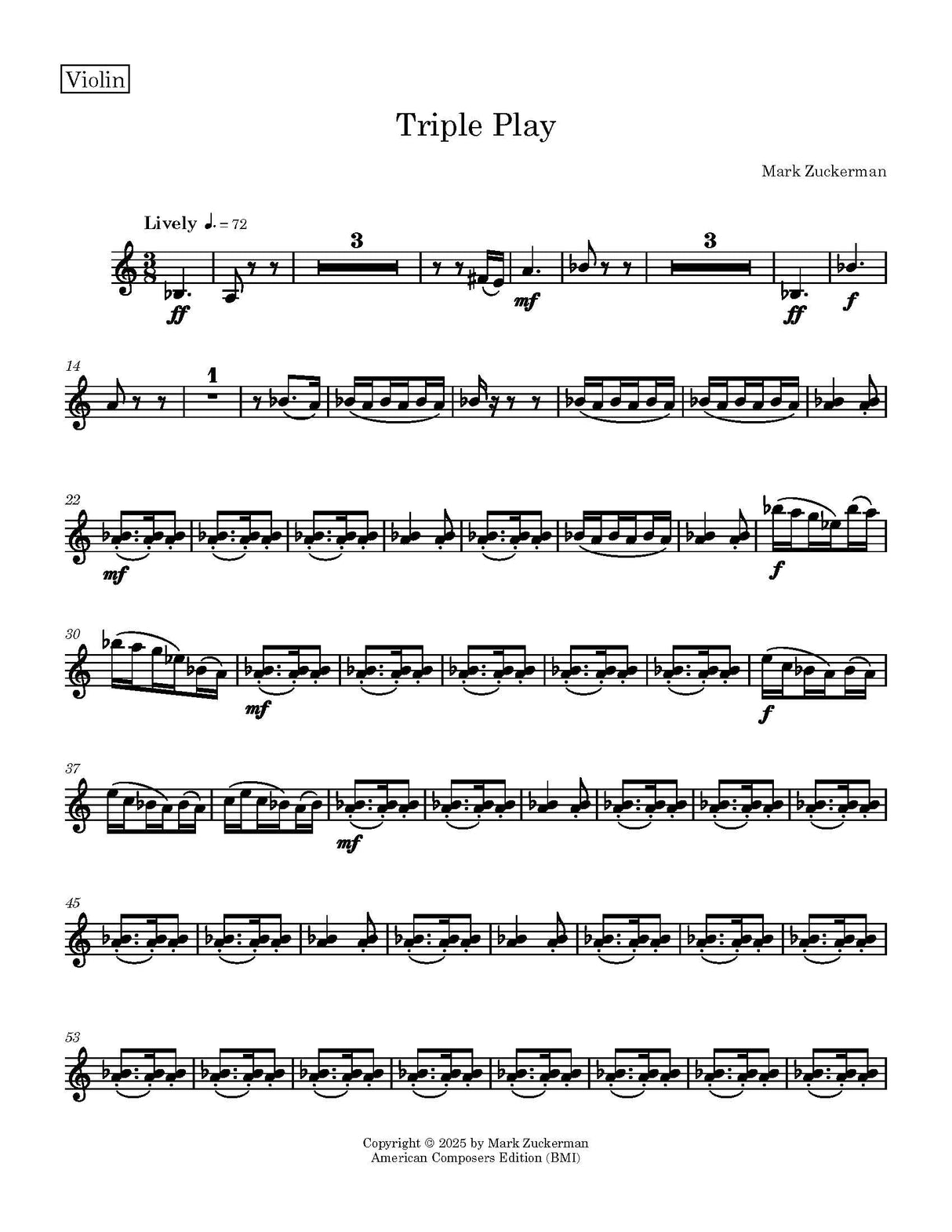 Zuckerman: Triple Play