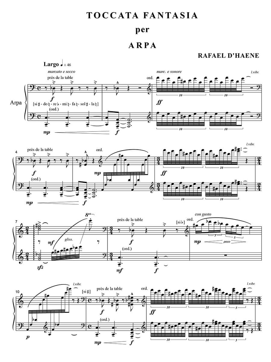 D'Haene: Toccata fantasia, Op. 24