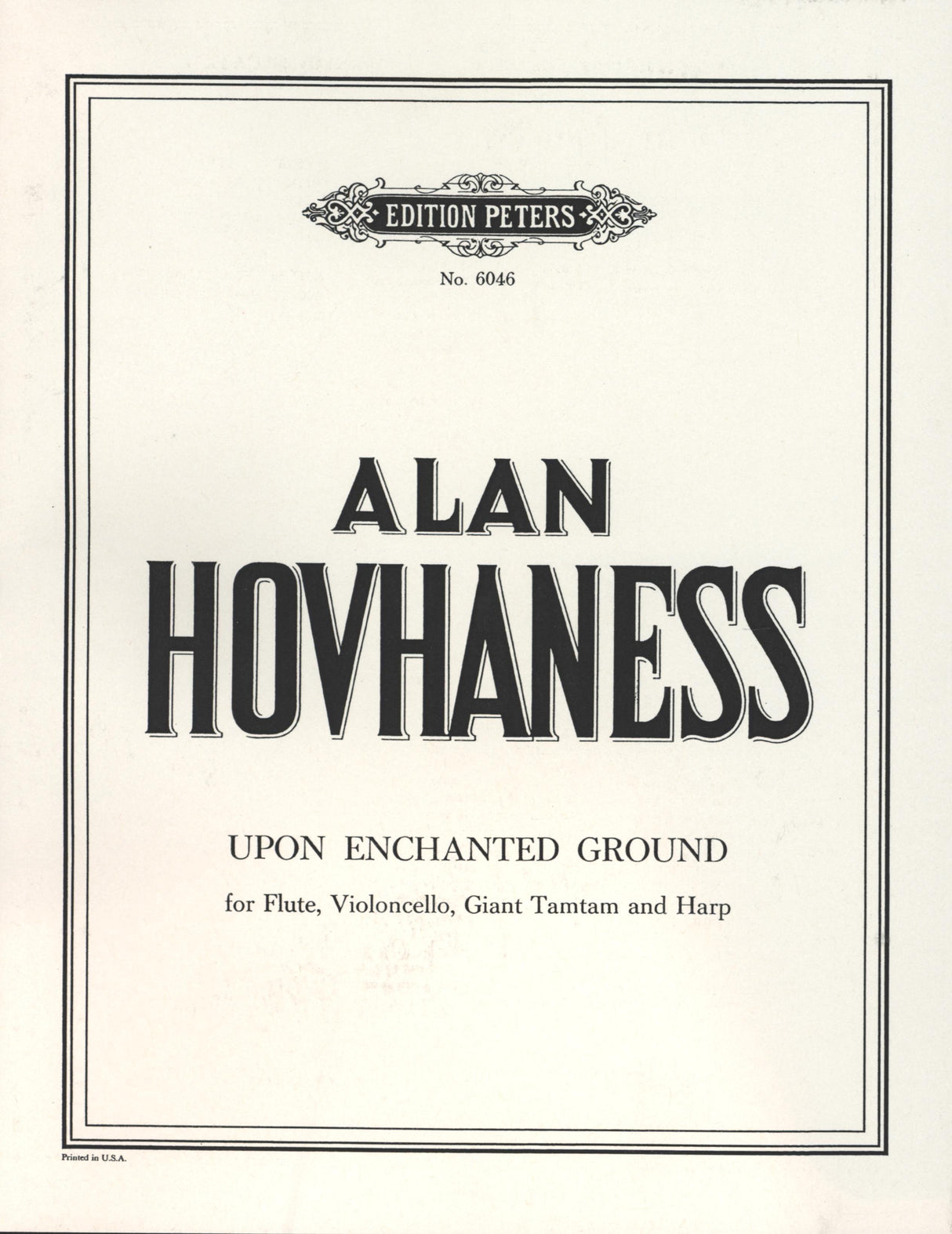 Hovhaness: Upon Enchanted Ground, Op. 90, No. 1