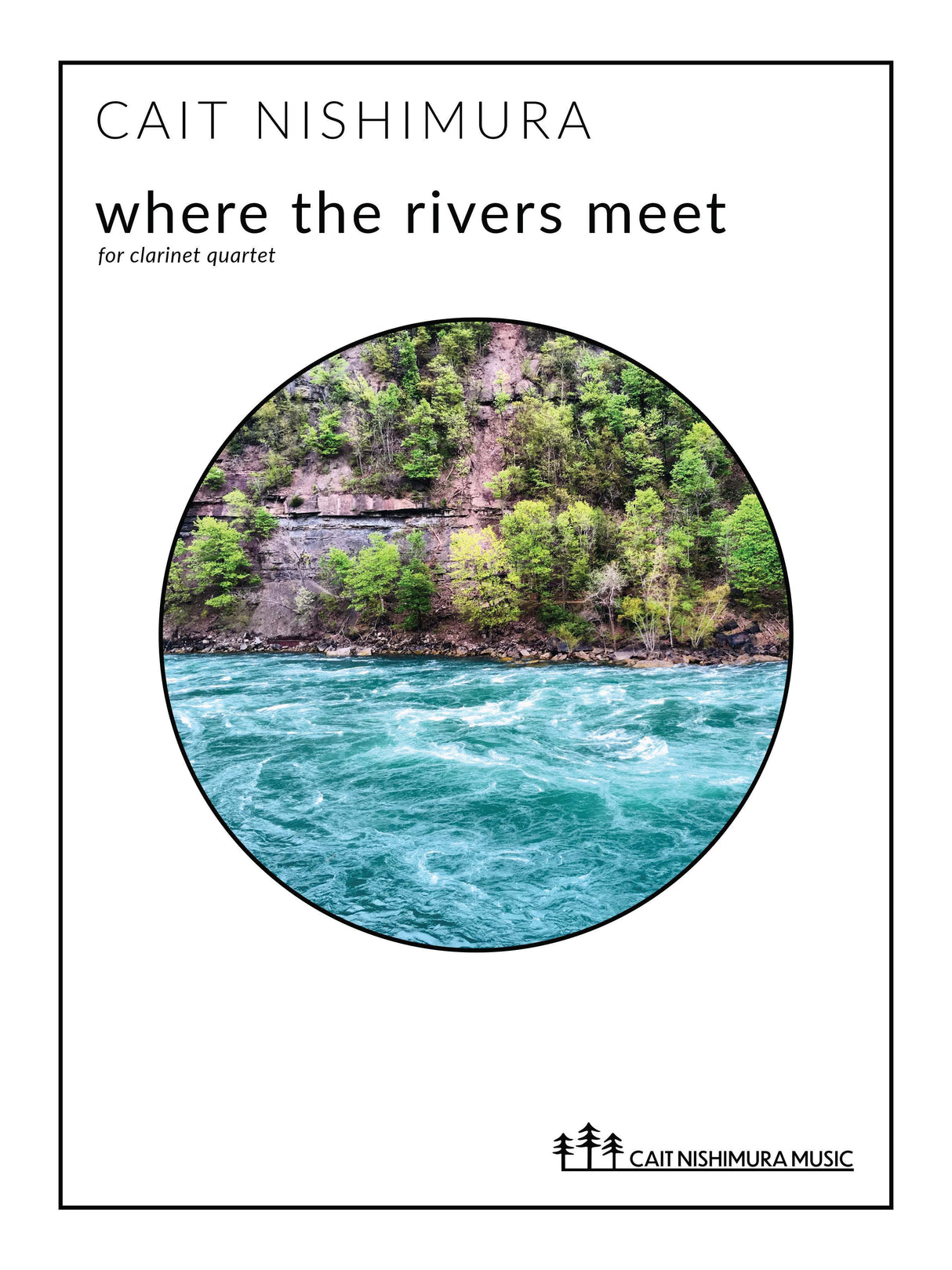 Nishimura: where the rivers meet (Version for 4 Clarinets)