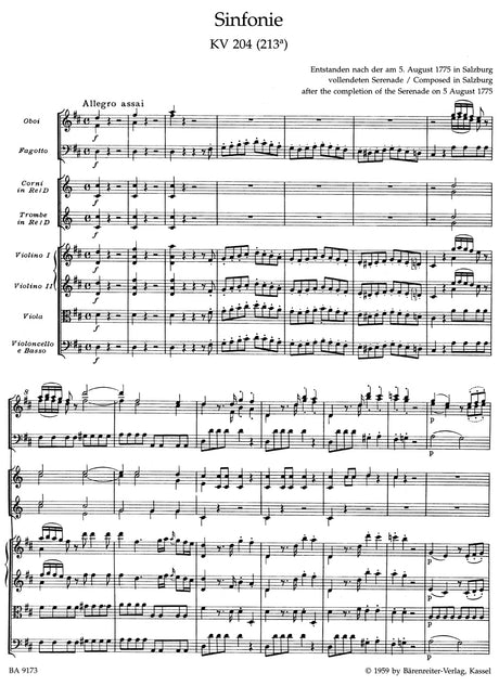 Mozart: Symphony in D Major