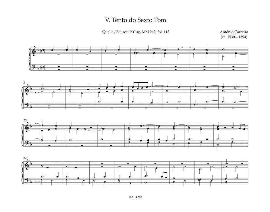 Portuguese Organ Music from 1540–1834