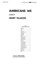 Fillmore: Americans We (Version for Marching Band)
