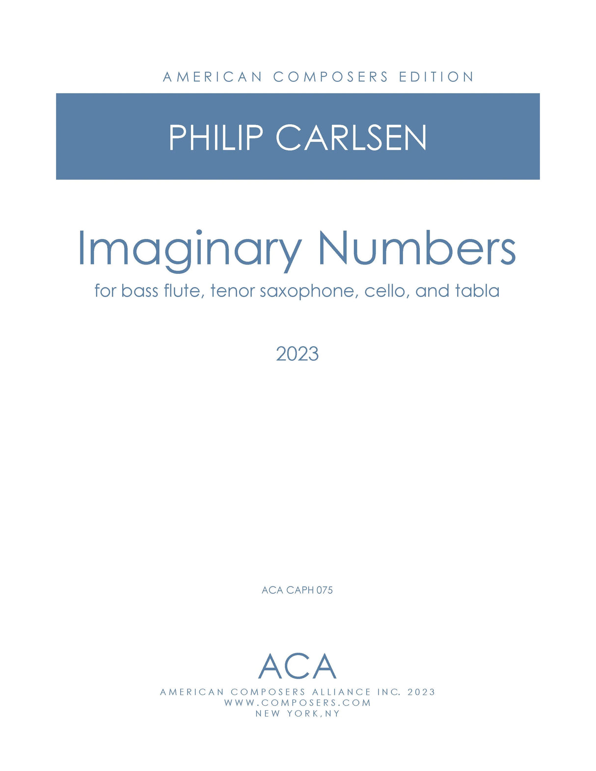Carlsen: Imaginary Numbers