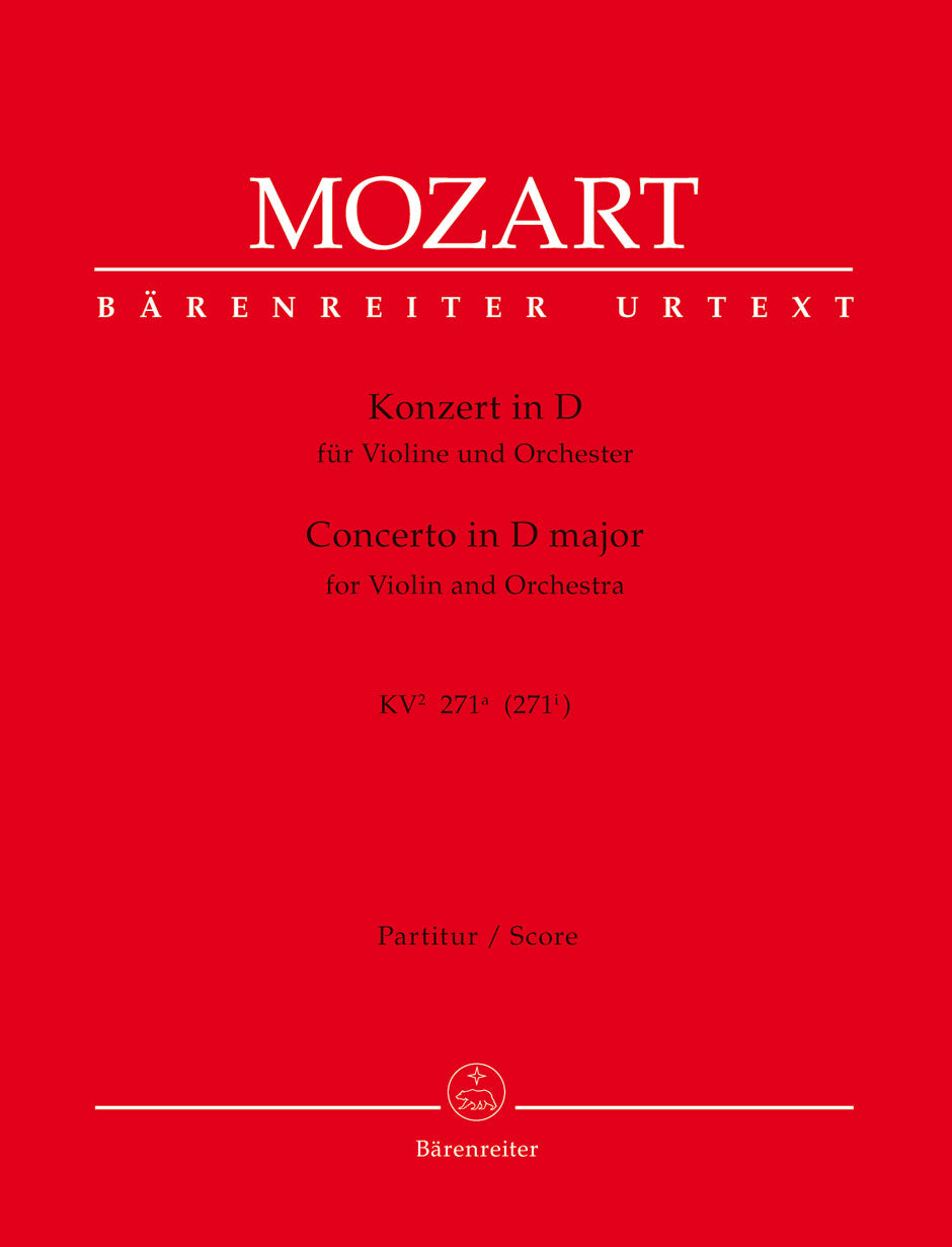 Mozart: Violin Concerto in D Major, K. 271a/271i – Ficks Music