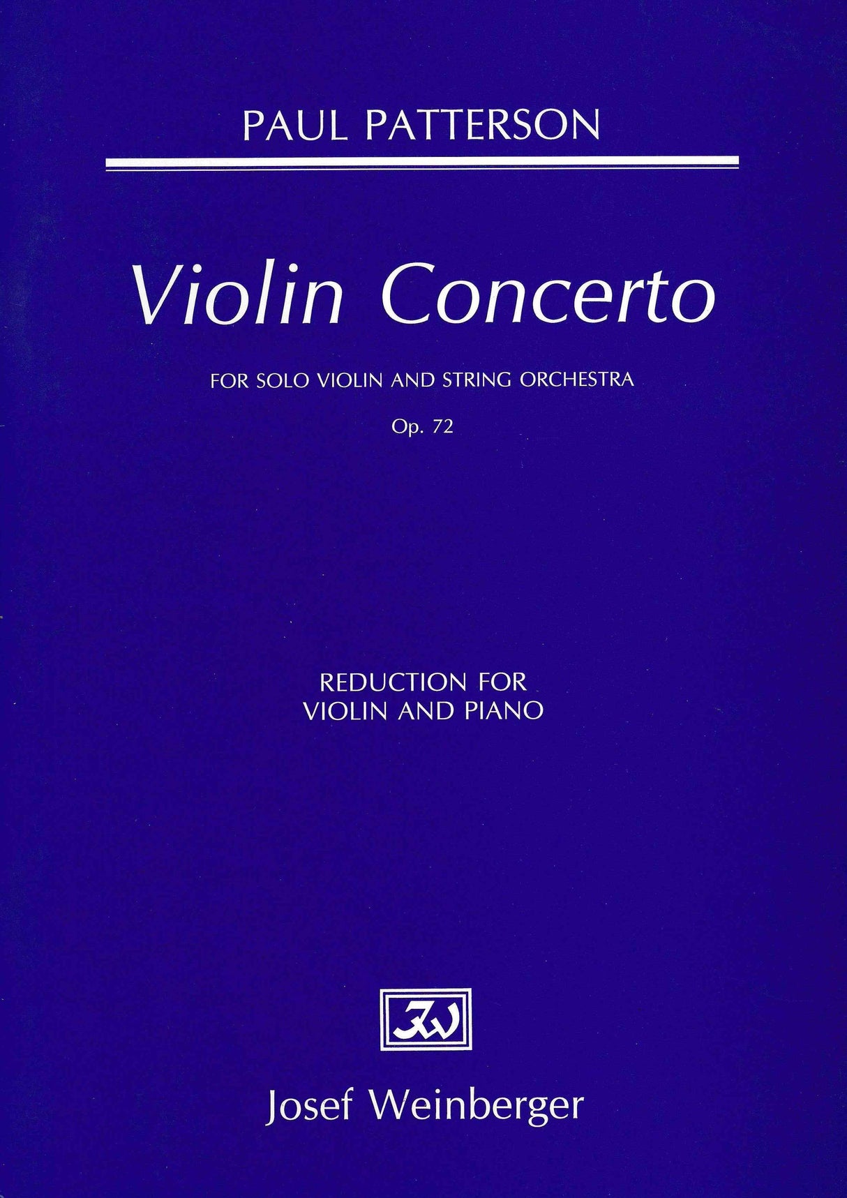 Patterson: Violin Concerto, Op. 72