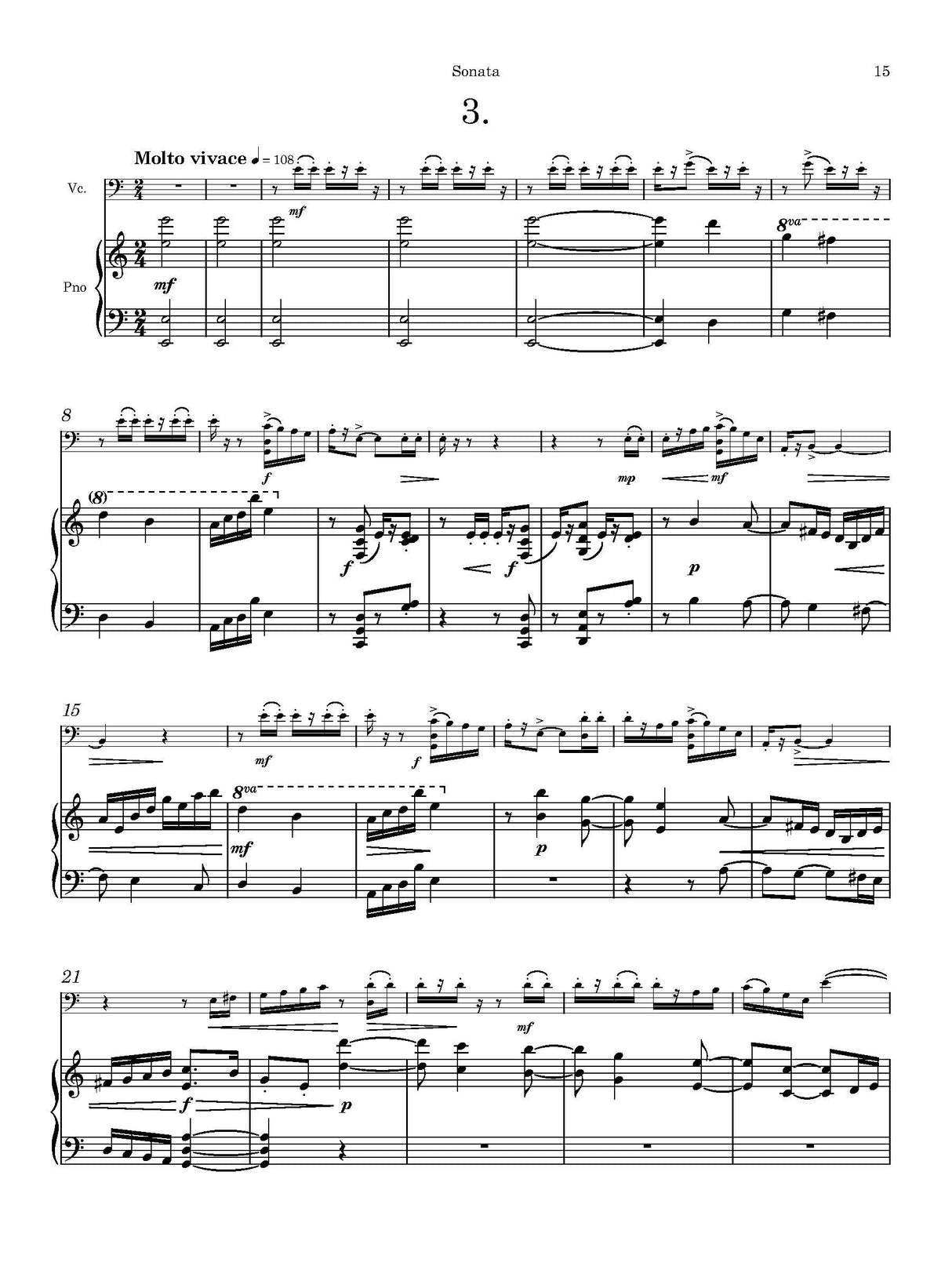 Stallcop: Cello Sonata