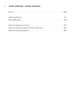 Choral Repertoire by Women Composers