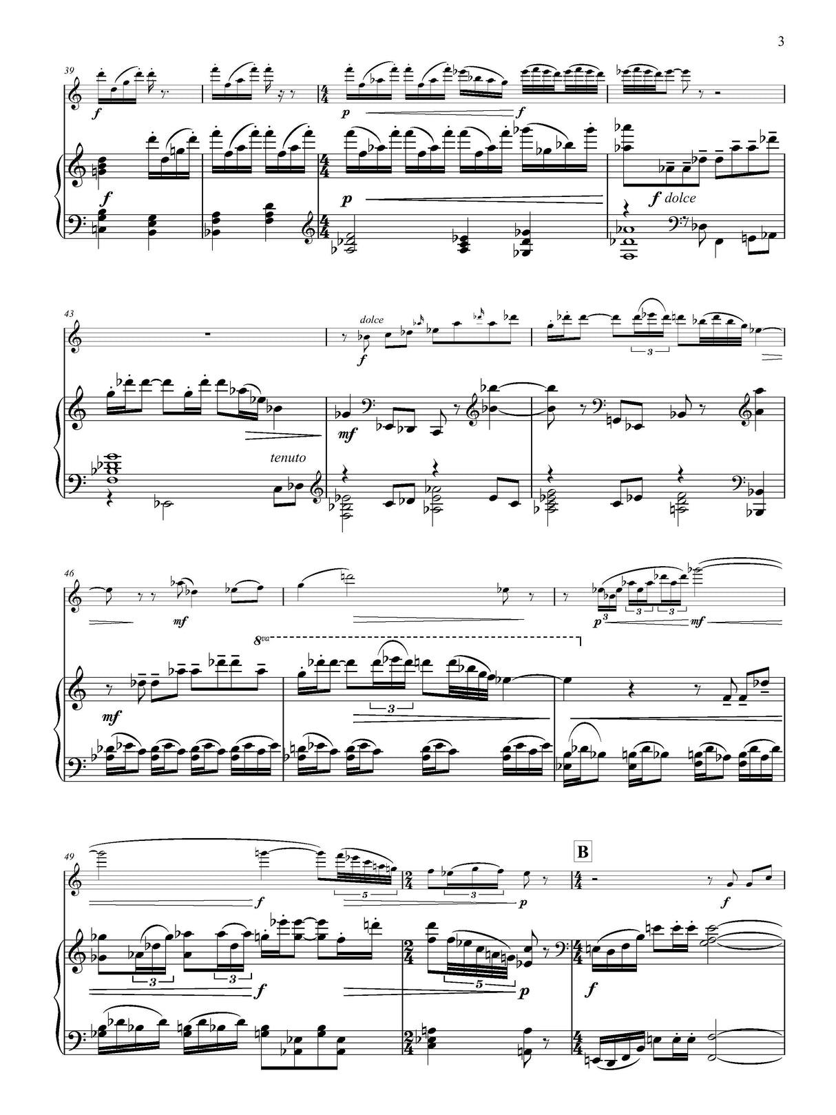 Stubblefield: Concertino for Flute and Piano, Op. 9