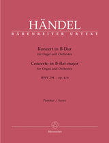 Handel: Organ Concerto in B-flat Major, HWV 294, , Op. 4, No. 6
