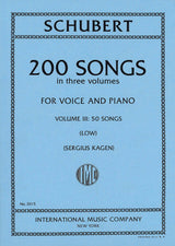 Schubert: 200 Songs. - Volume III. 50 Songs