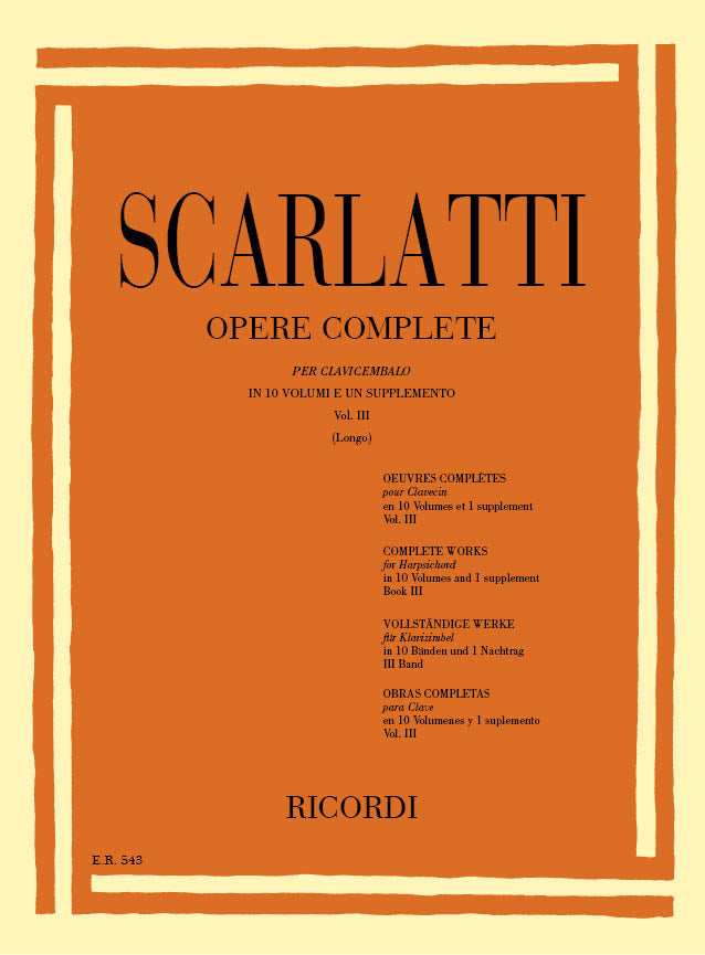 Scarlatti: Keyboard Sonatas - Volume 3 (L. 101-150)