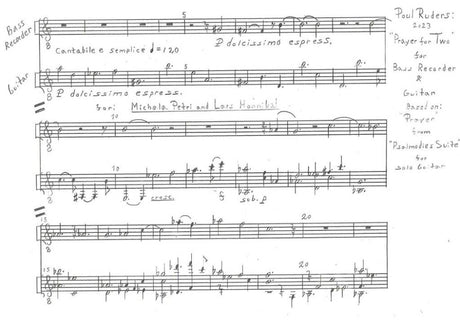 Ruders: Prayer for Two