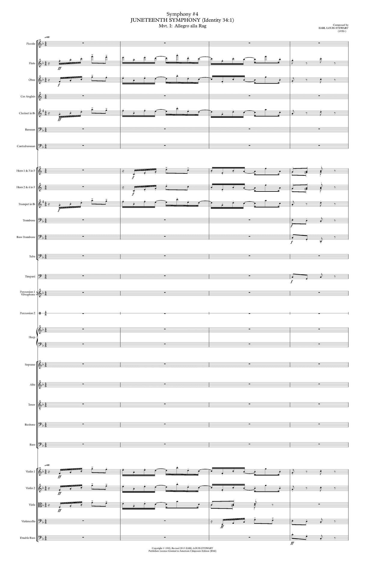 Stewart: Symphony No. 4 - "Juneteenth"