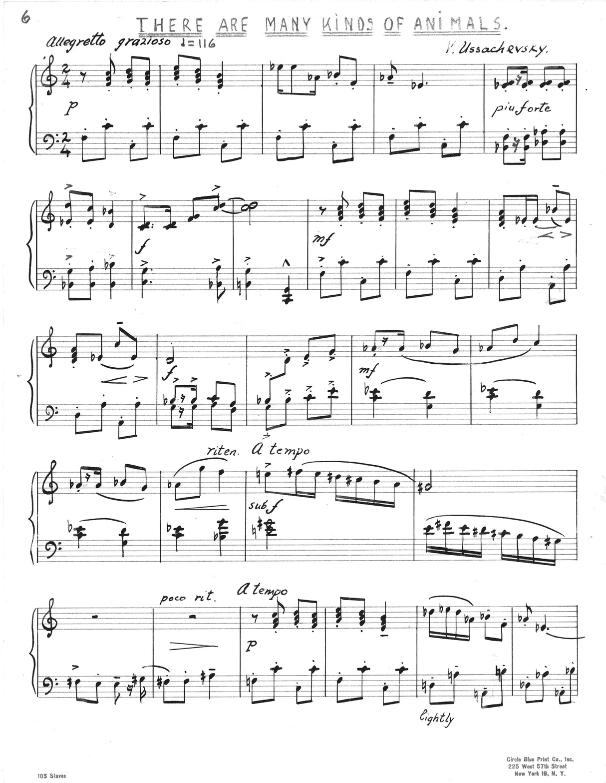 Ussachevsky: Miniatures for a Curious Child