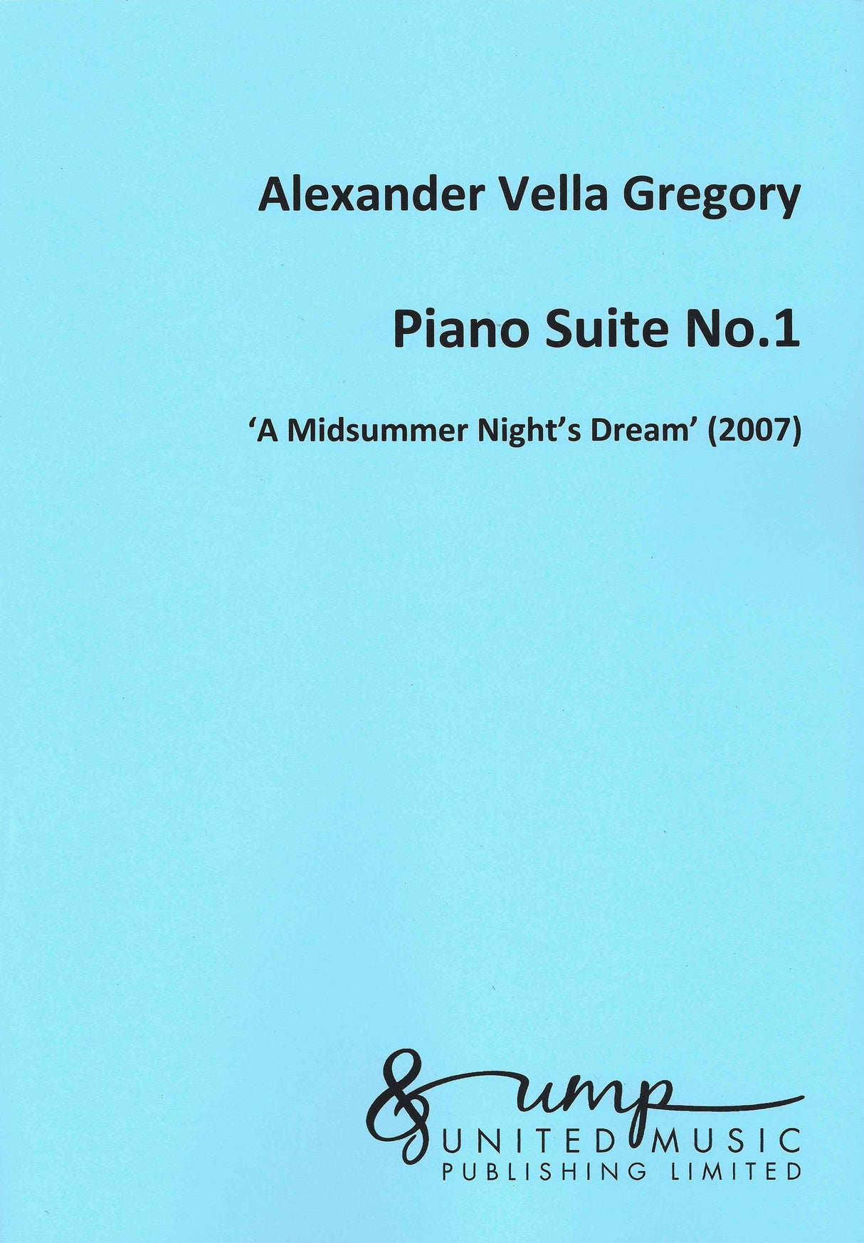 Vella Gregory: Piano Suite No. 1