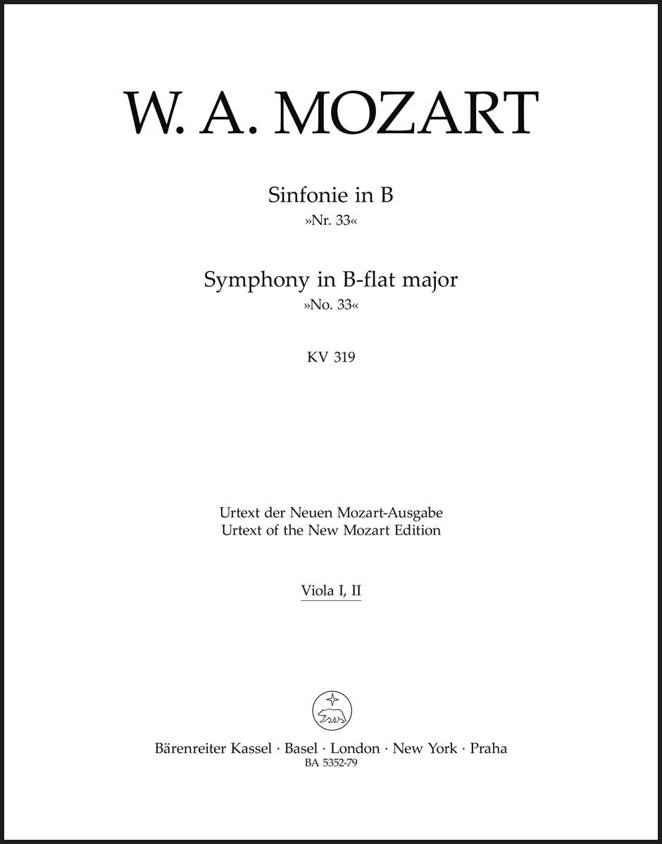Mozart: Symphony No. 33 in B-flat Major, K. 319 – Ficks Music