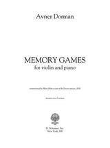 Dorman: Memory Games (for violin and piano)