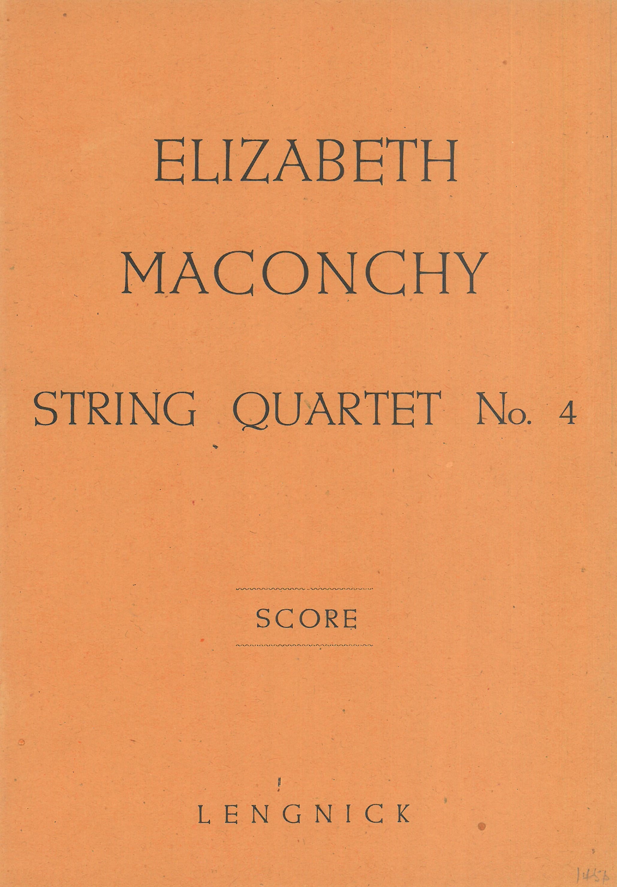 Maconchy: String Quartet No. 4 – Ficks Music