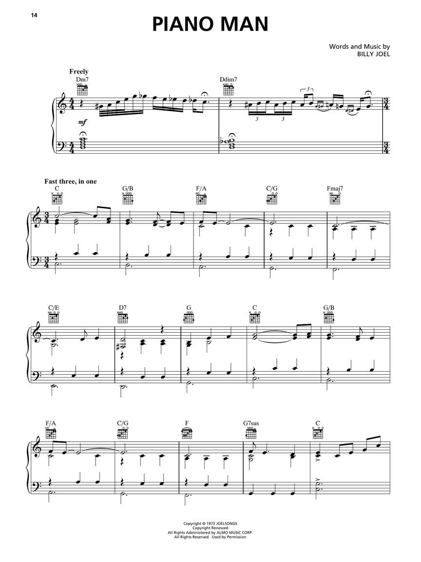 Billy Joel – Piano Man – Ficks Music