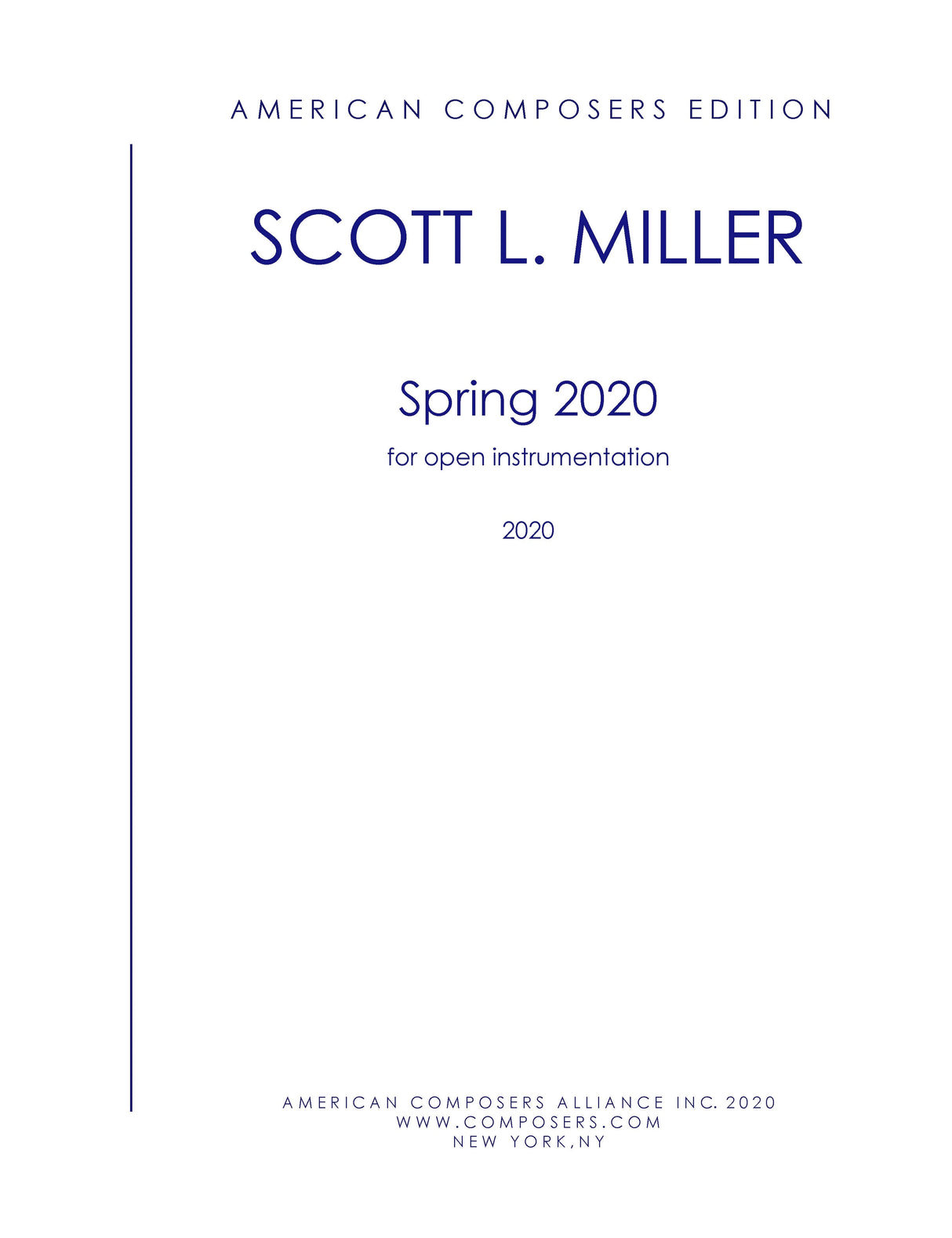 Miller: Spring 2020