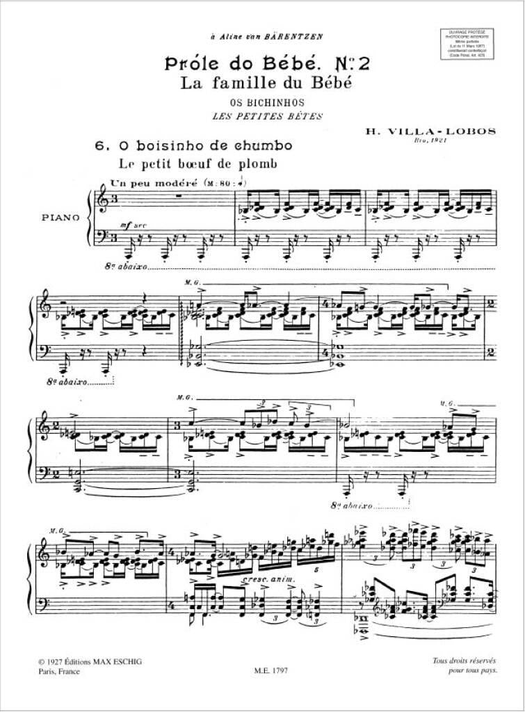 Villa-Lobos: "O Boizinho de Chumbo" from A Próle do Bébé, 2nd Series