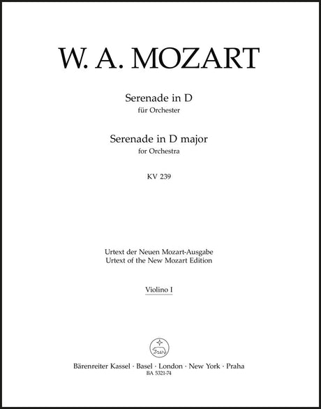 Mozart: Serenade in D Major, K. 239