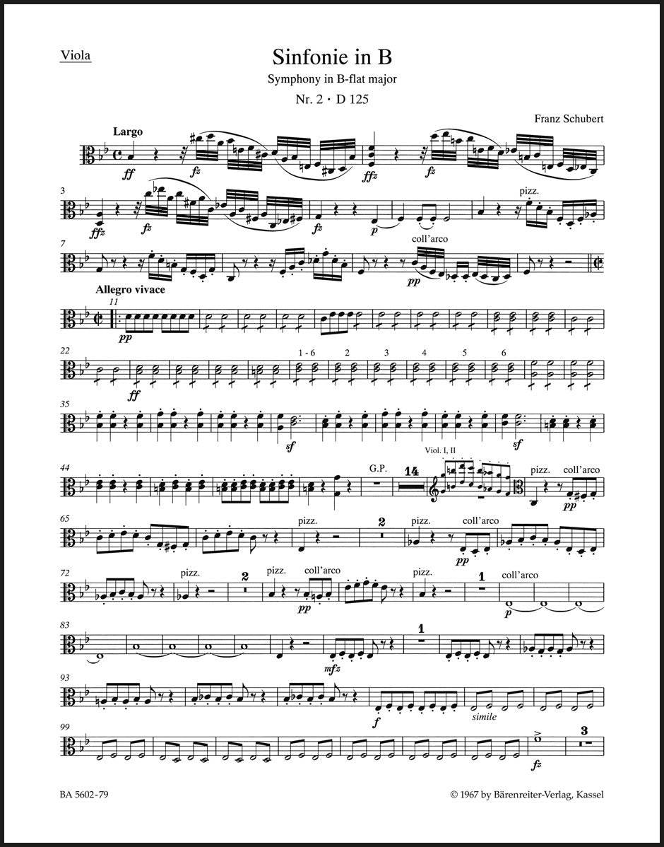 Schubert: Symphony No. 2 in B-flat Major, D 125 – Ficks Music