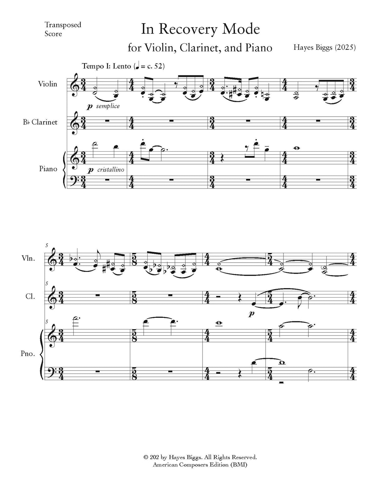 H. Biggs: In Recovery Mode